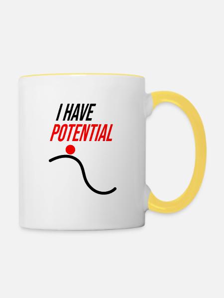 I HAVE POTENTIAL - Tasse zweifarbig - Weiß/Gelb