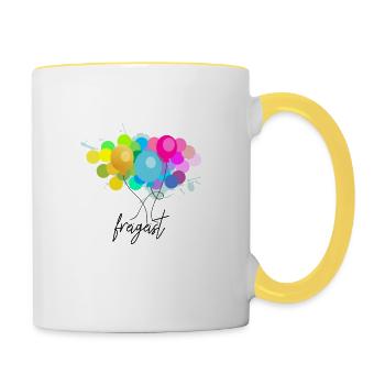 ballon - Tasse zweifarbig - Weiß/Gelb - Rechts