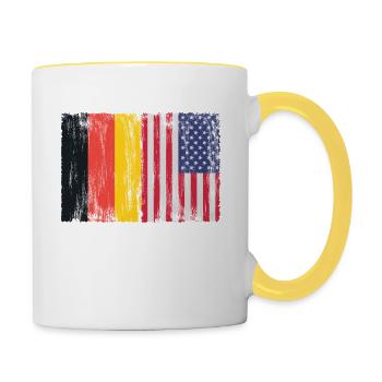 Allemagne États-Unis d’Amérique 763 - Mug contrasté - blanc/jaune - Droite
