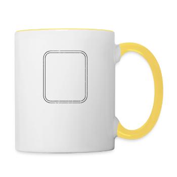 Le plan ahead d’Alway - Mug contrasté - blanc/jaune - Droite