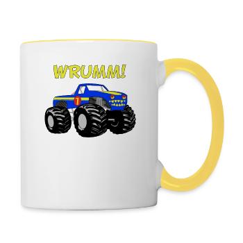 Monster Truck Monster Truck - Contrasting Mug - white/yellow - Right