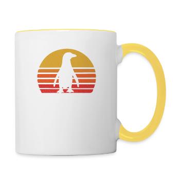 Pingouin - Mug contrasté - blanc/jaune - Droite