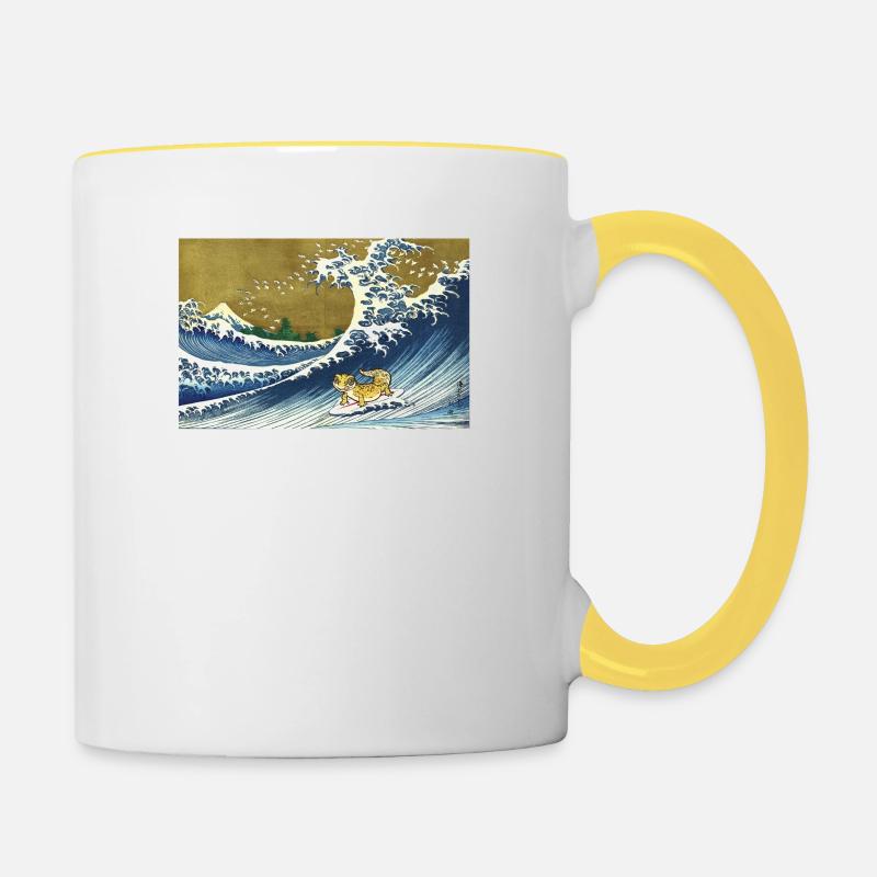 Leopard Gecko - Contrasting Mug - white/yellow