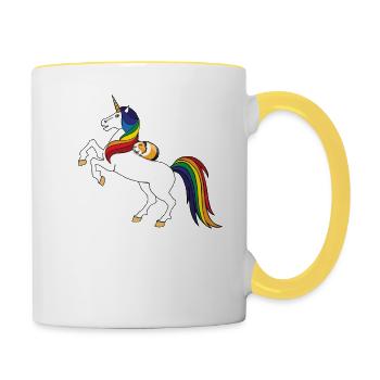 Cobaye - Mug contrasté - blanc/jaune - Droite