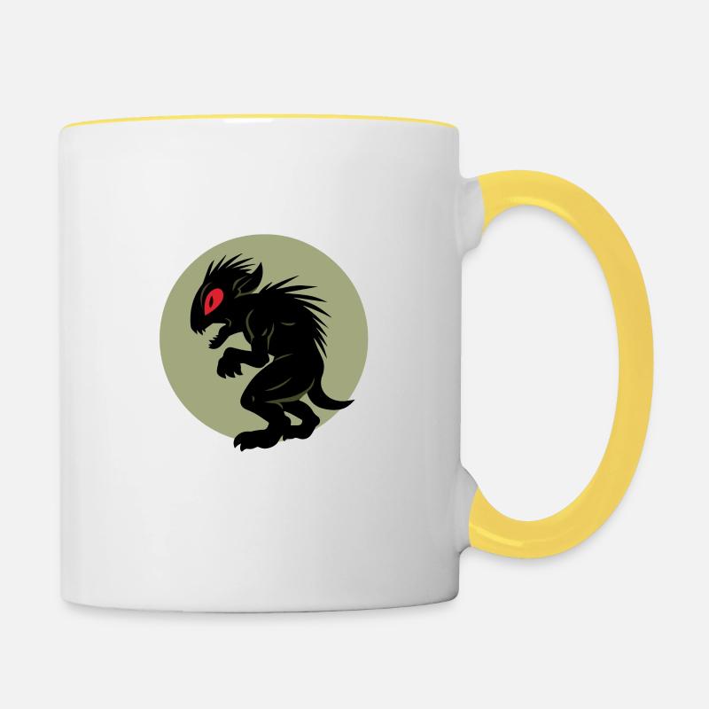 El Chupacabra - Mug contrasté - blanc/jaune
