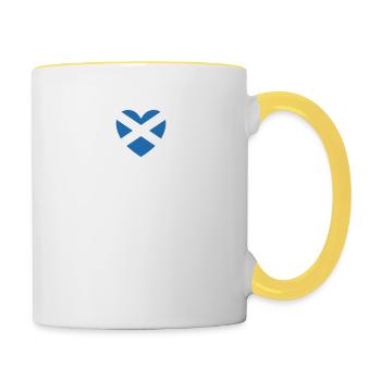 L'Ecosse - Mug contrasté - blanc/jaune - Droite