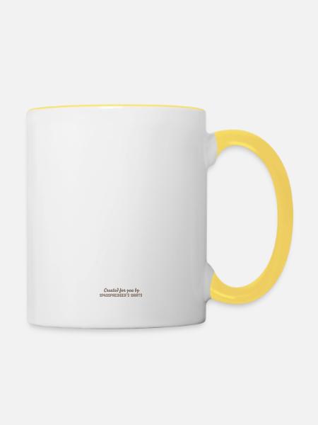 Beitostølen Norge - Tasse zweifarbig - Weiß/Gelb