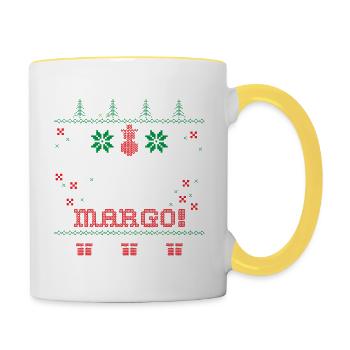 I don't know, MARGO! Christmas, Gift - Contrasting Mug - white/yellow - Right