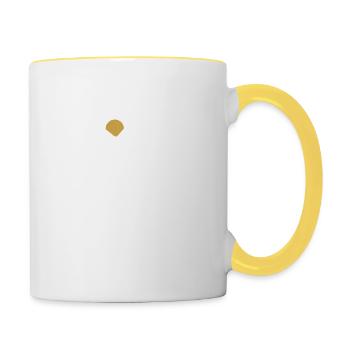 Its Just A Hill Get Over It - Tasse zweifarbig - Weiß/Gelb - Rechts