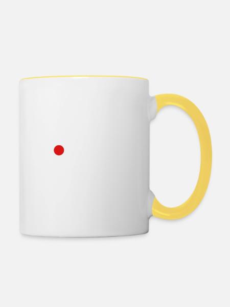 Ich habe Potenzial - Tasse zweifarbig - Weiß/Gelb