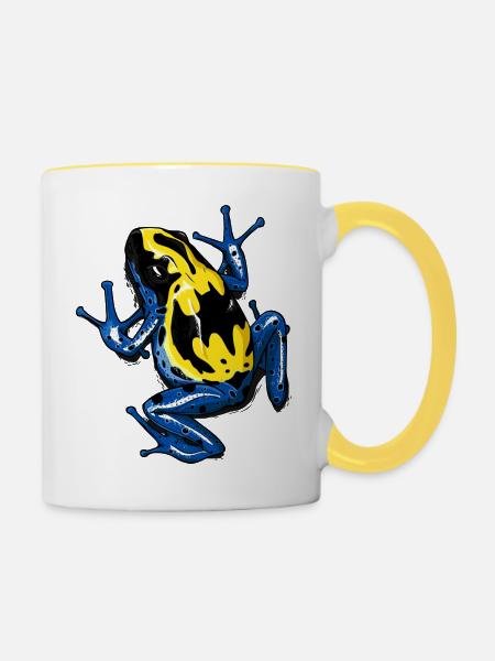 DendroBAT - Tasse zweifarbig - Weiß/Gelb
