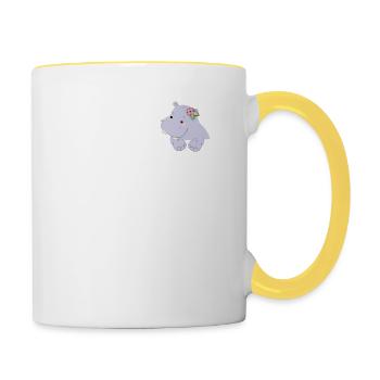 Hippo - Contrasting Mug - white/yellow - Right