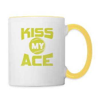 Tennis Ace - Contrasting Mug - white/yellow - Right