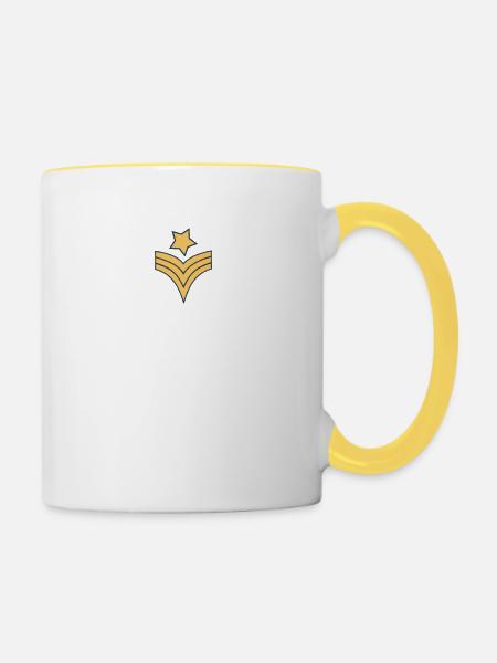 Grill Sergeant - Tasse zweifarbig - Weiß/Gelb