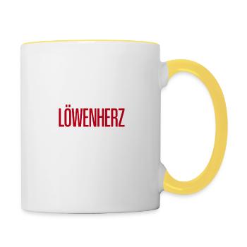 Richard Löwenherz - Tasse zweifarbig - Weiß/Gelb - Rechts