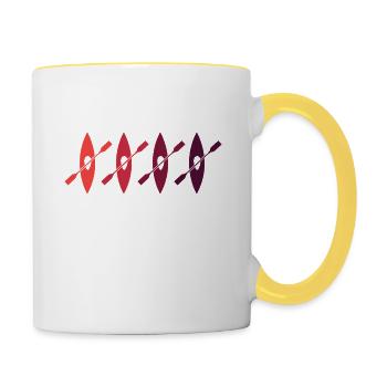 Kayaking - Contrasting Mug - white/yellow - Right