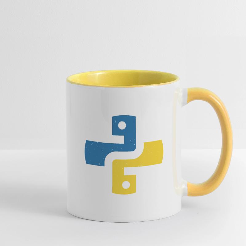 Python Programmiersprache Tasse zweifarbig