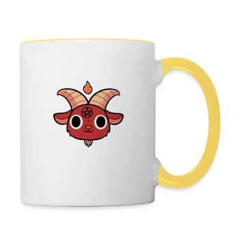 Nice A Hell Nice Person Gift - Mug contrasté - blanc/jaune - Droite