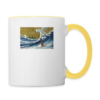 Meerkat - Contrasting Mug - white/yellow - Right