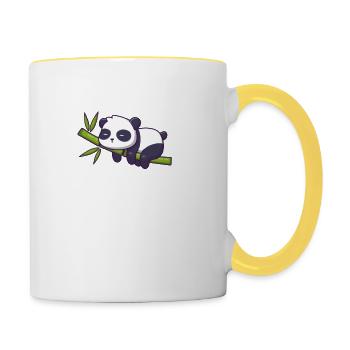 Panda - Contrasting Mug - white/yellow - Right