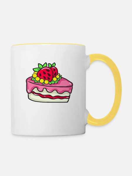 KONDITOR - Tasse zweifarbig - Weiß/Gelb