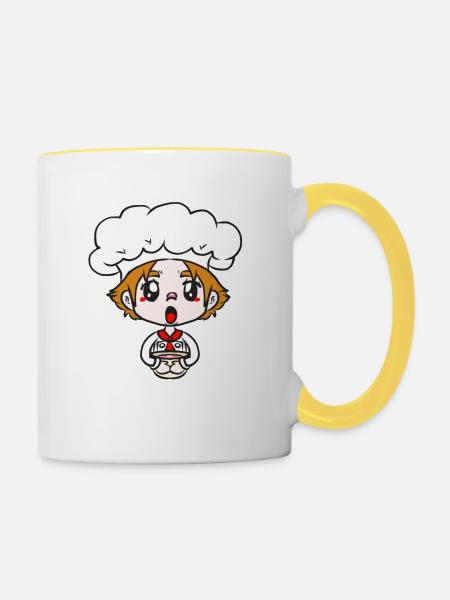 KONDITOR - Tasse zweifarbig - Weiß/Gelb
