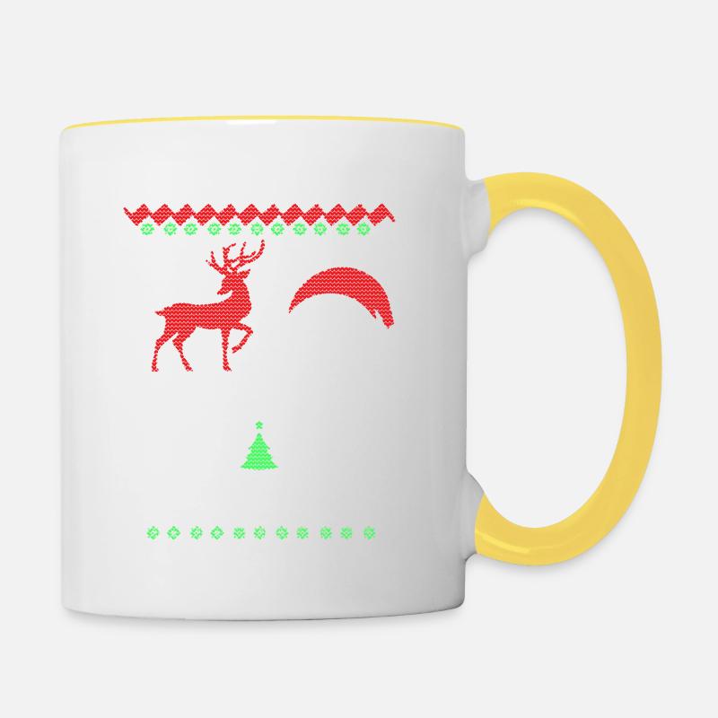 Fear the Beard - Tasse zweifarbig - Weiß/Gelb