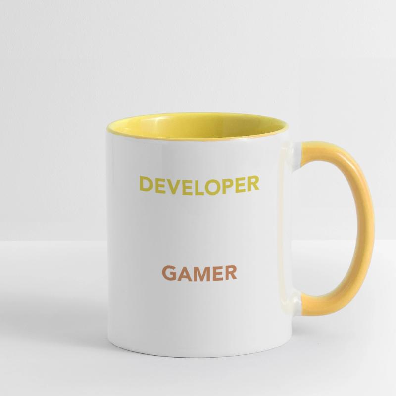Gamer Software Developer Engineer Programmer Contrasting Mug