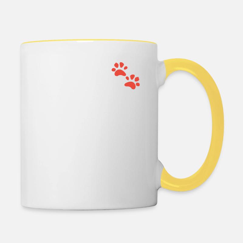 Vet zookeeper gift idea - Contrasting Mug - white/yellow
