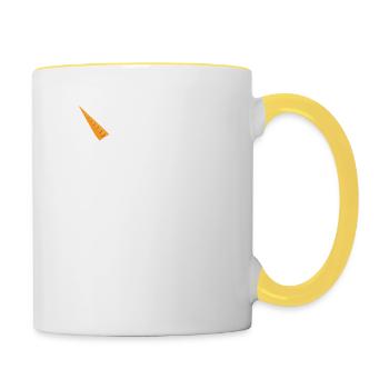 Bunnycorn Funny Easter Sunday Gifts Unicorn Rabbit - Tasse zweifarbig - Weiß/Gelb - Rechts