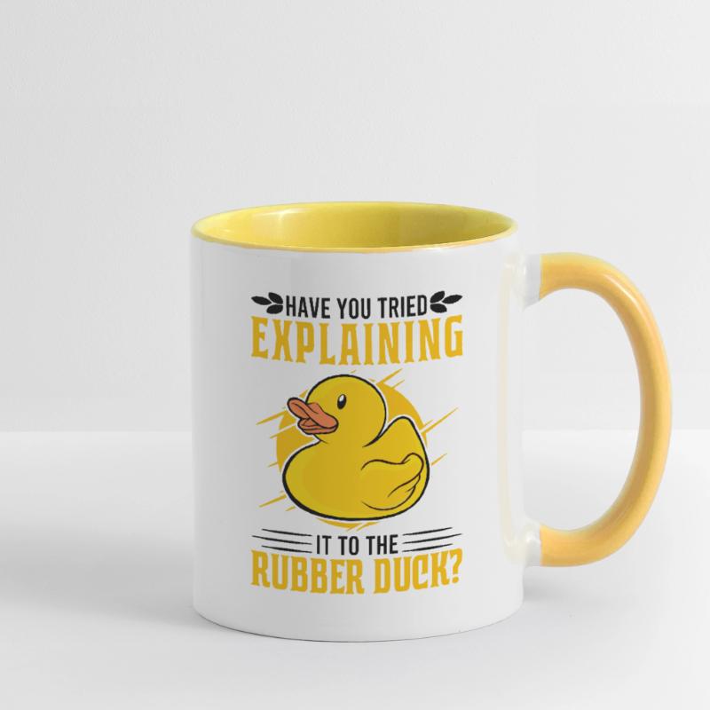 Developer Programmer Programming Duck Contrasting Mug