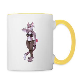 Furry - Contrasting Mug - white/yellow - Right