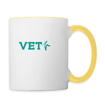 Veterinary School Future Vet ... Vet - Contrasting Mug - white/yellow - Right