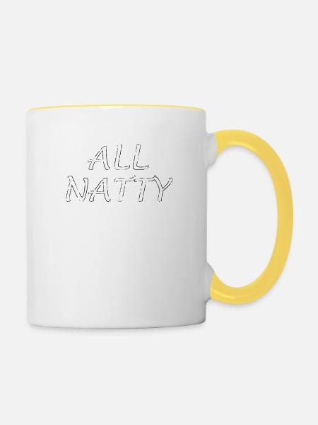 All Natty 5 - Tasse zweifarbig - Weiß/Gelb