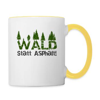 environmental Protection - Contrasting Mug - white/yellow - Right