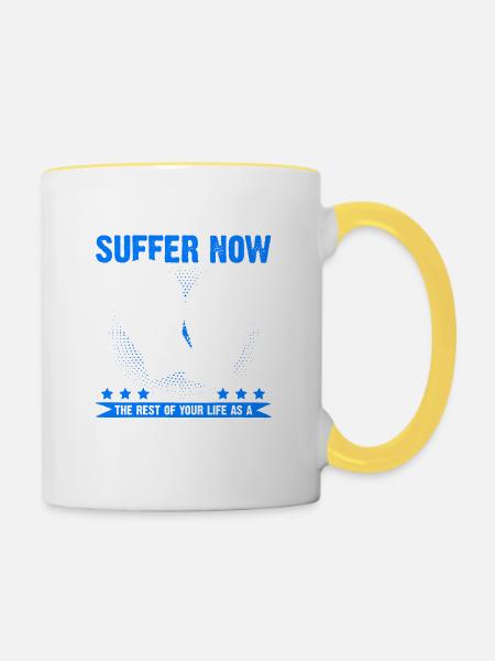 Boxer sieger - Tasse zweifarbig - Weiß/Gelb
