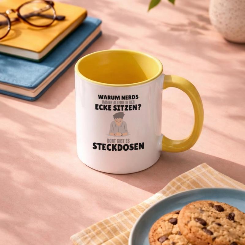 Nerds Nerd Programmierer Informatiker Computer Tasse zweifarbig