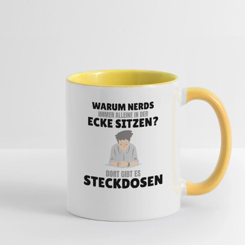 Nerds Nerd Programmierer Informatiker Computer Tasse zweifarbig