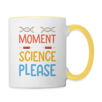 Science science dna - Contrasting Mug - white/yellow - Right