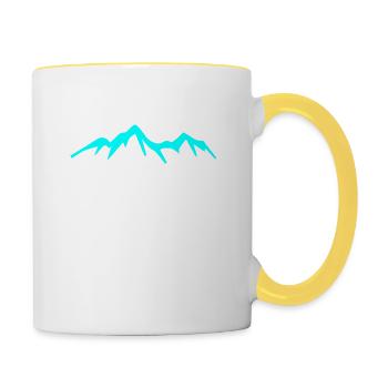 Wander Woman Wandern - Tasse zweifarbig - Weiß/Gelb - Rechts