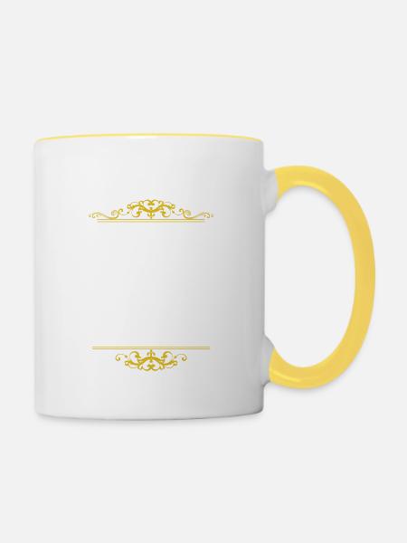 Kölner Grundgesetz bytheManzanita´s - Tasse zweifarbig - Weiß/Gelb