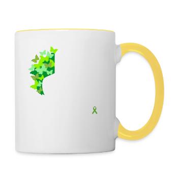 Lutte La stigmatisation La santé mentale est importante - Mug contrasté - blanc/jaune - Droite