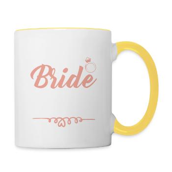 Bride Squad Member - Contrasting Mug - white/yellow - Right
