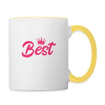 Best Daughter-in-law - Contrasting Mug - white/yellow - Right