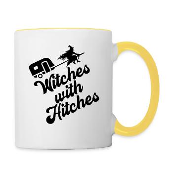 Witches With Hitches Adventure - Tasse zweifarbig - Weiß/Gelb - Rechts