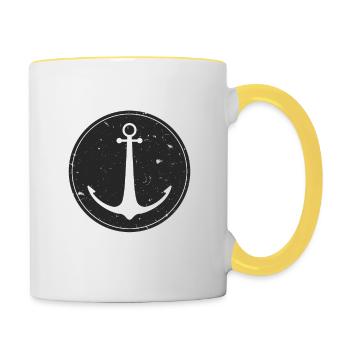 Boat - Anchor Sailors - Mug contrasté - blanc/jaune - Droite