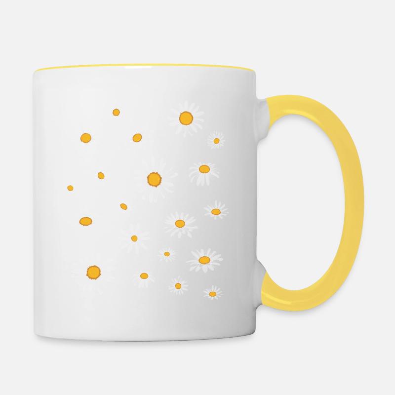 Margherita - Tazze bicolor - bianco/giallo