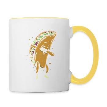 Mexiko - Tasse zweifarbig - Weiß/Gelb - Rechts