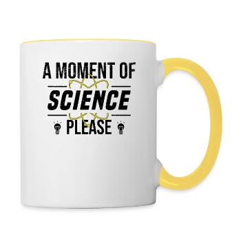 Student Physics University of Science Electron - Contrasting Mug - white/yellow - Right