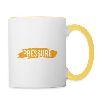saying diving - Contrasting Mug - white/yellow - Right